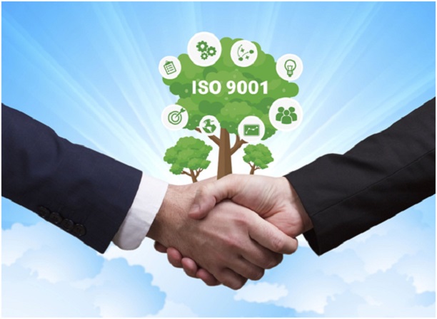 ISO 9001 handshake